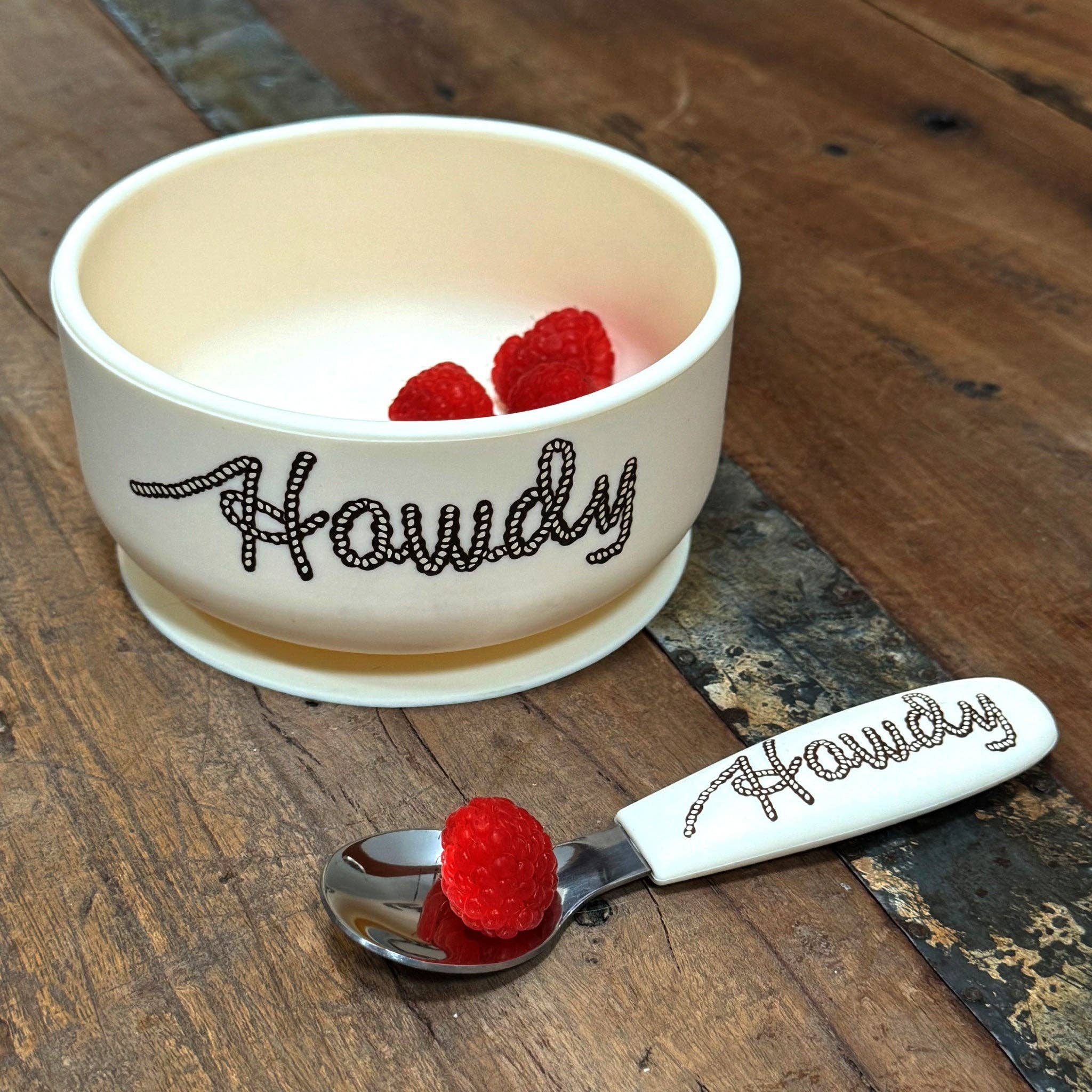 Howdy Suction Bowl & Spoon