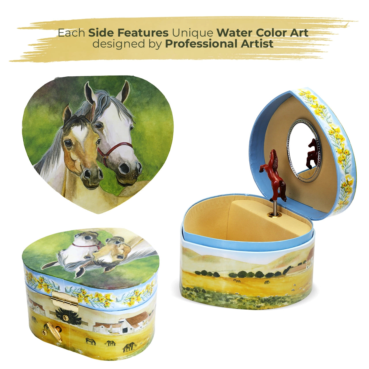 Love of Horses Music Box