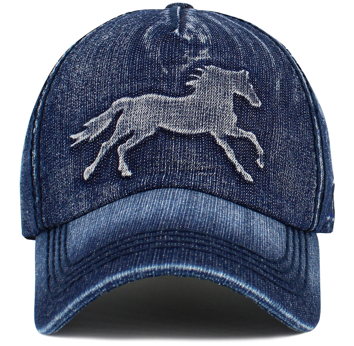 Vintage Denim Horse Hat