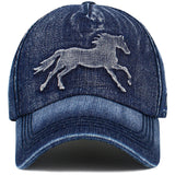 Vintage Denim Horse Hat