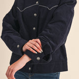 Floral Embroidery Western Jacket