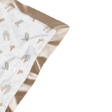 Reversible Howdy Blue Baby Blanket