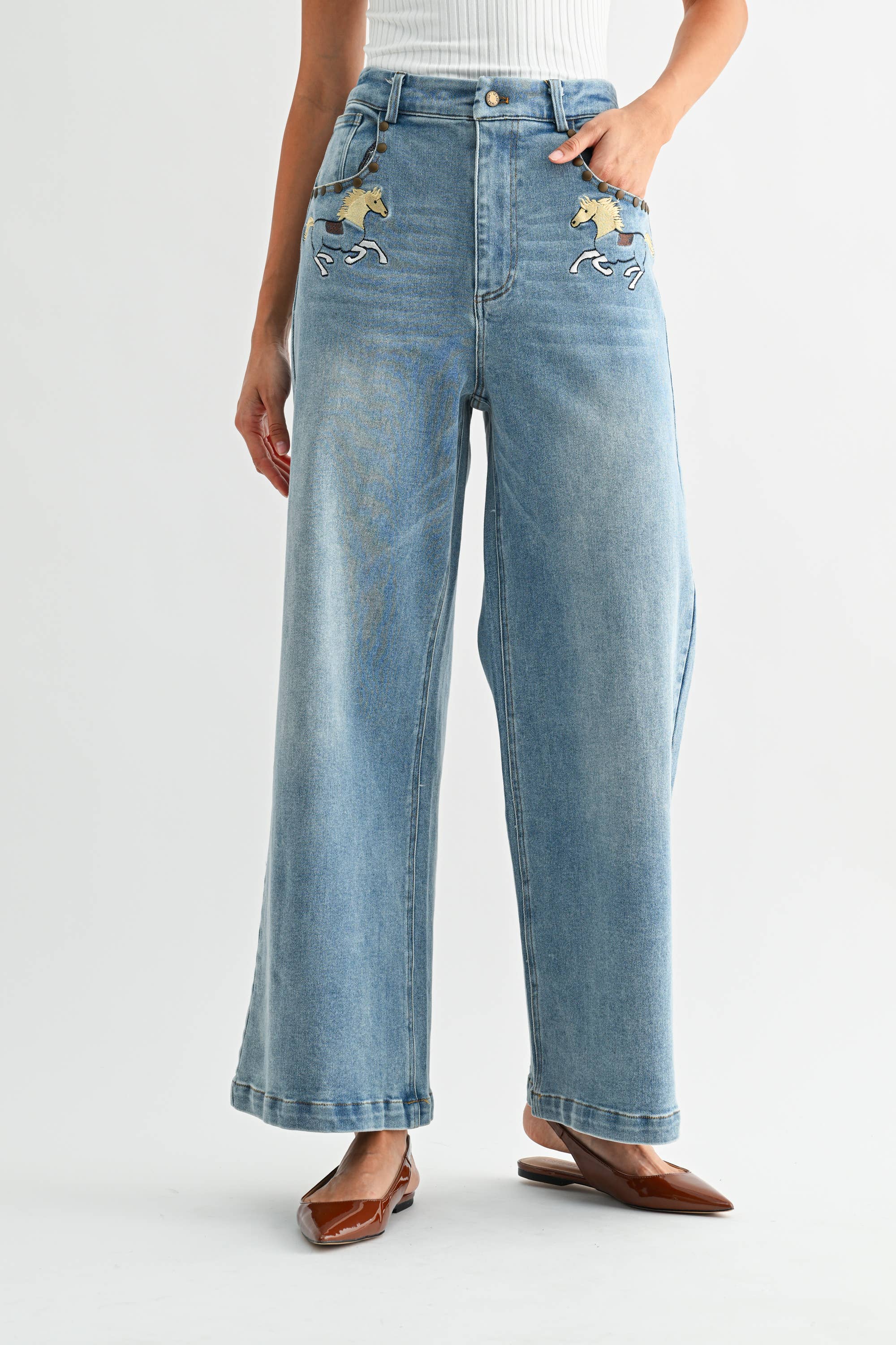 Horse High-Waisted Jeans