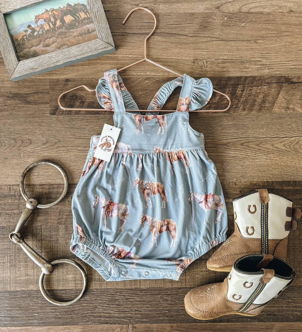 bamboo ranch horses romper