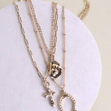 Trio Layer Western Necklaces