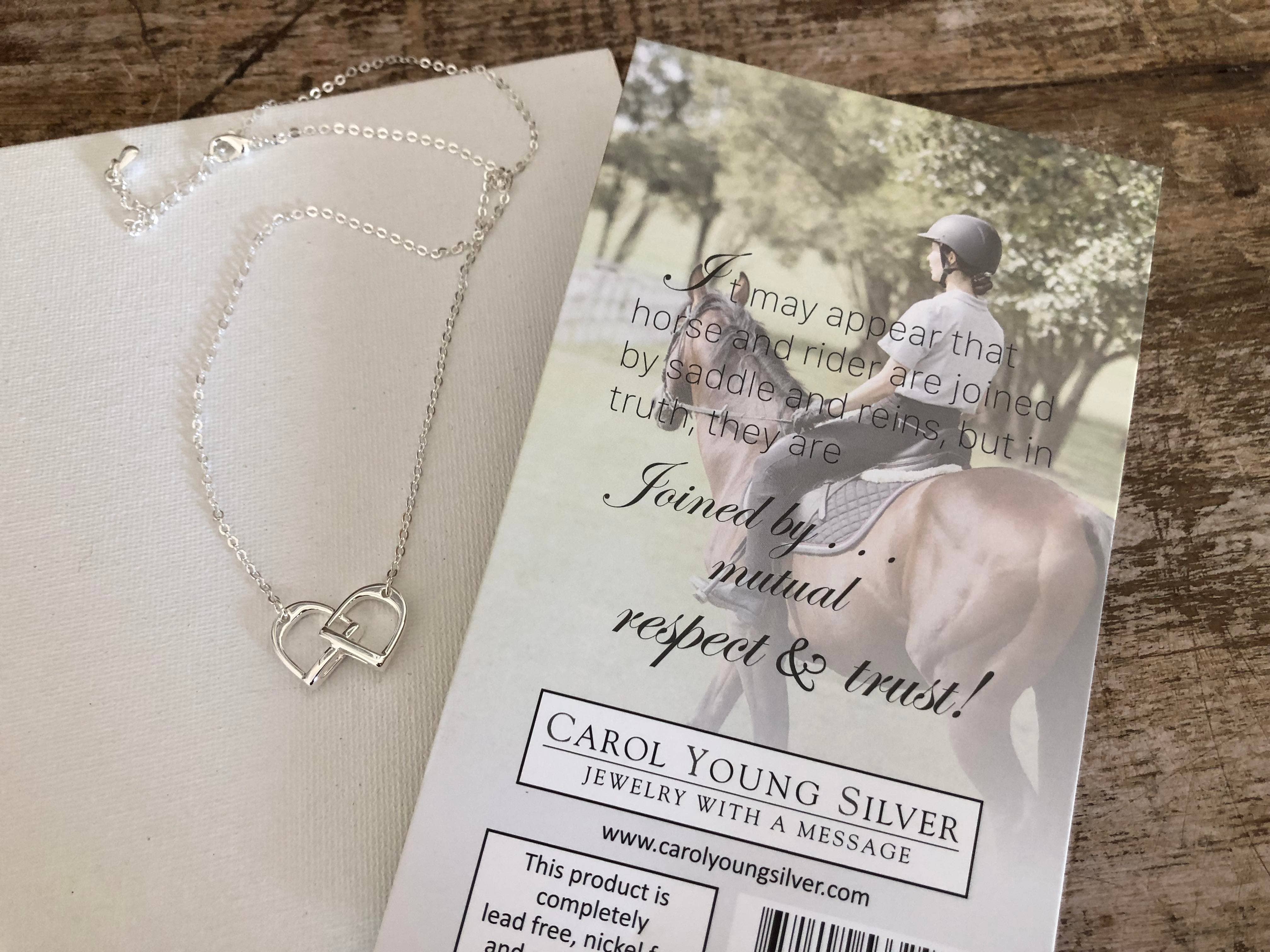 Petite English Stirrup Necklace