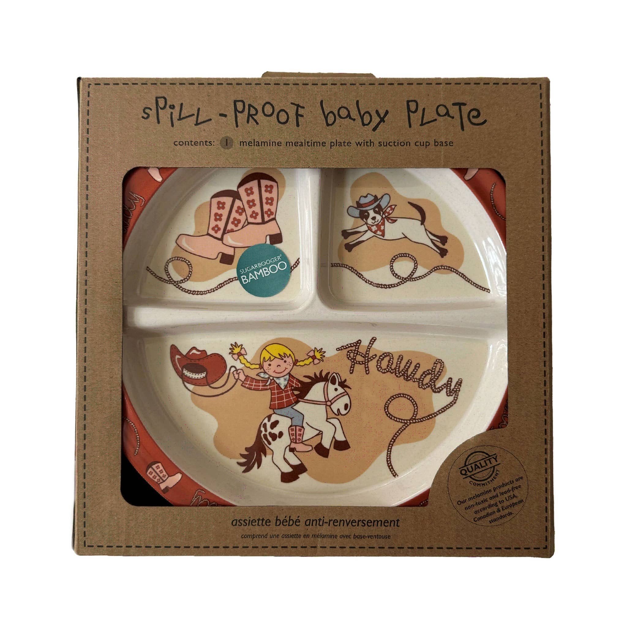 Howdy Cowgirl Plate