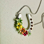 Boho Floral Horse Necklace