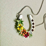 Boho Floral Horse Necklace