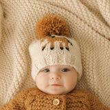 Pony Handknit Beanie (Cream)