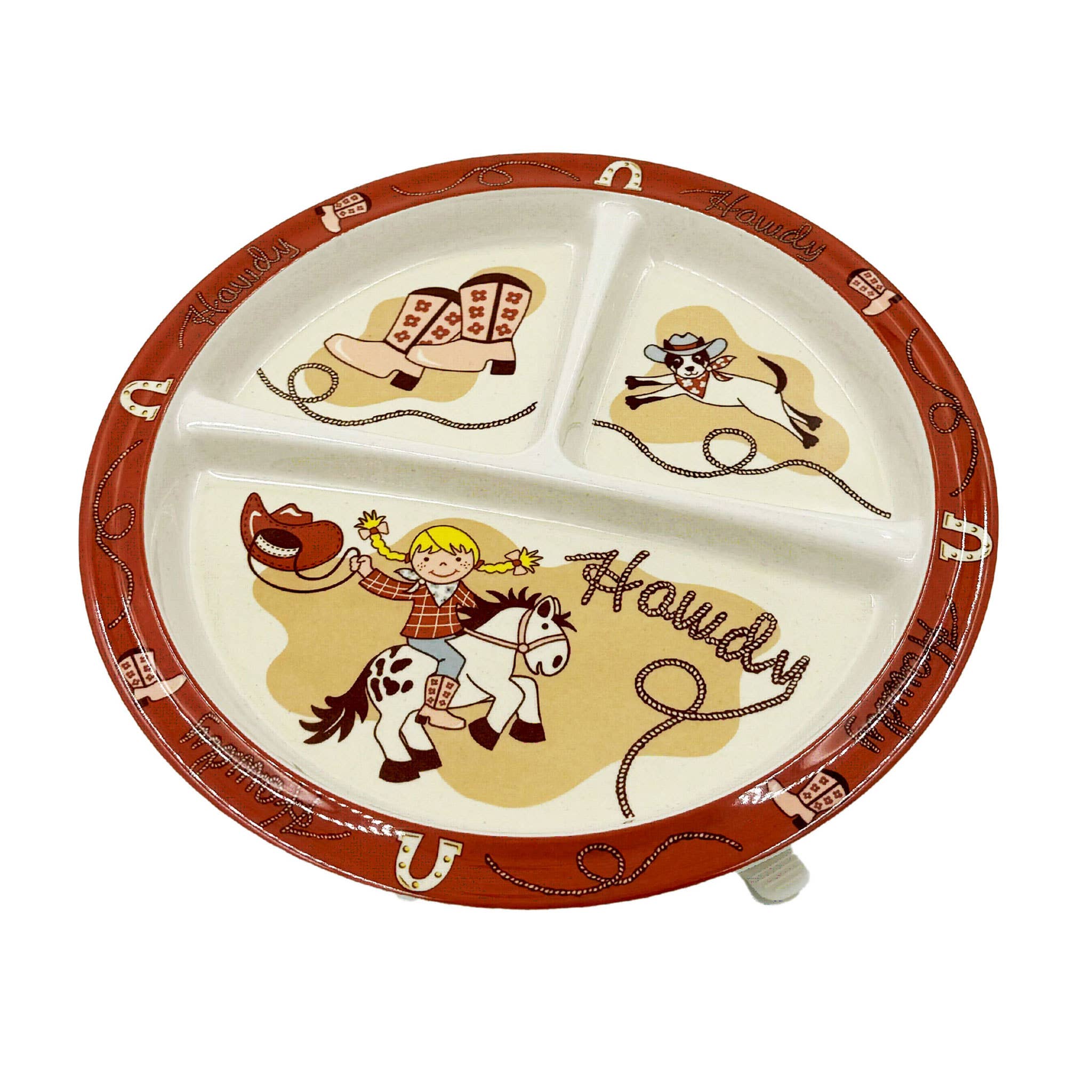 Howdy Cowgirl Plate
