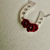 Rose Horseshoe Necklace