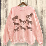 Rosy Horse Sweatshirt
