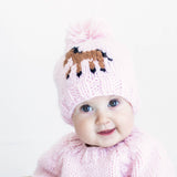 Pony Handknit Beanie (Pink)