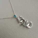 Petite Four Horseshoe Necklace