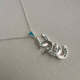 Petite Four Horseshoe Necklace