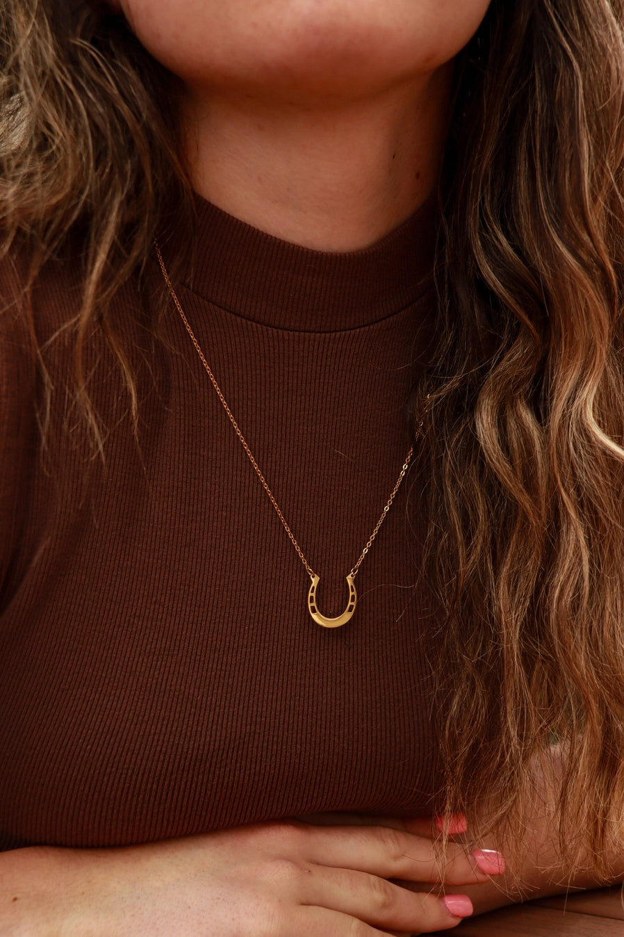 hope in a horseshoe necklace