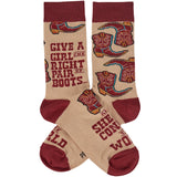 Give a Girl Boots Socks