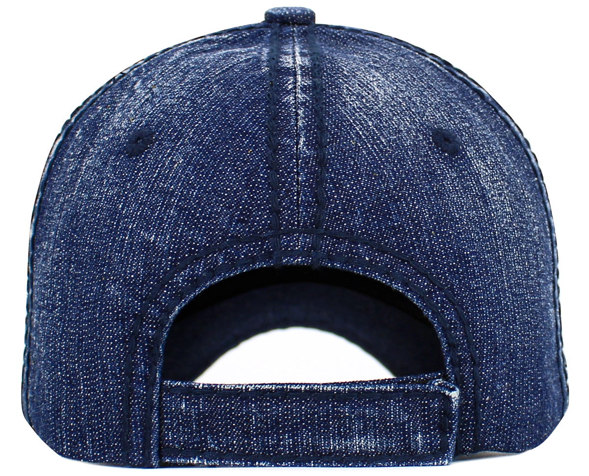 Vintage Denim Horse Hat