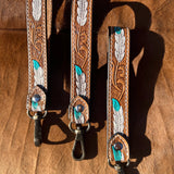 Western Leather Keychain