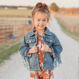 Denim Fringe Jacket