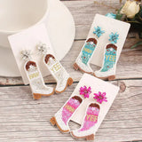 Beaded Cowgirl Earrings