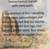 Four Horseshoe Necklace