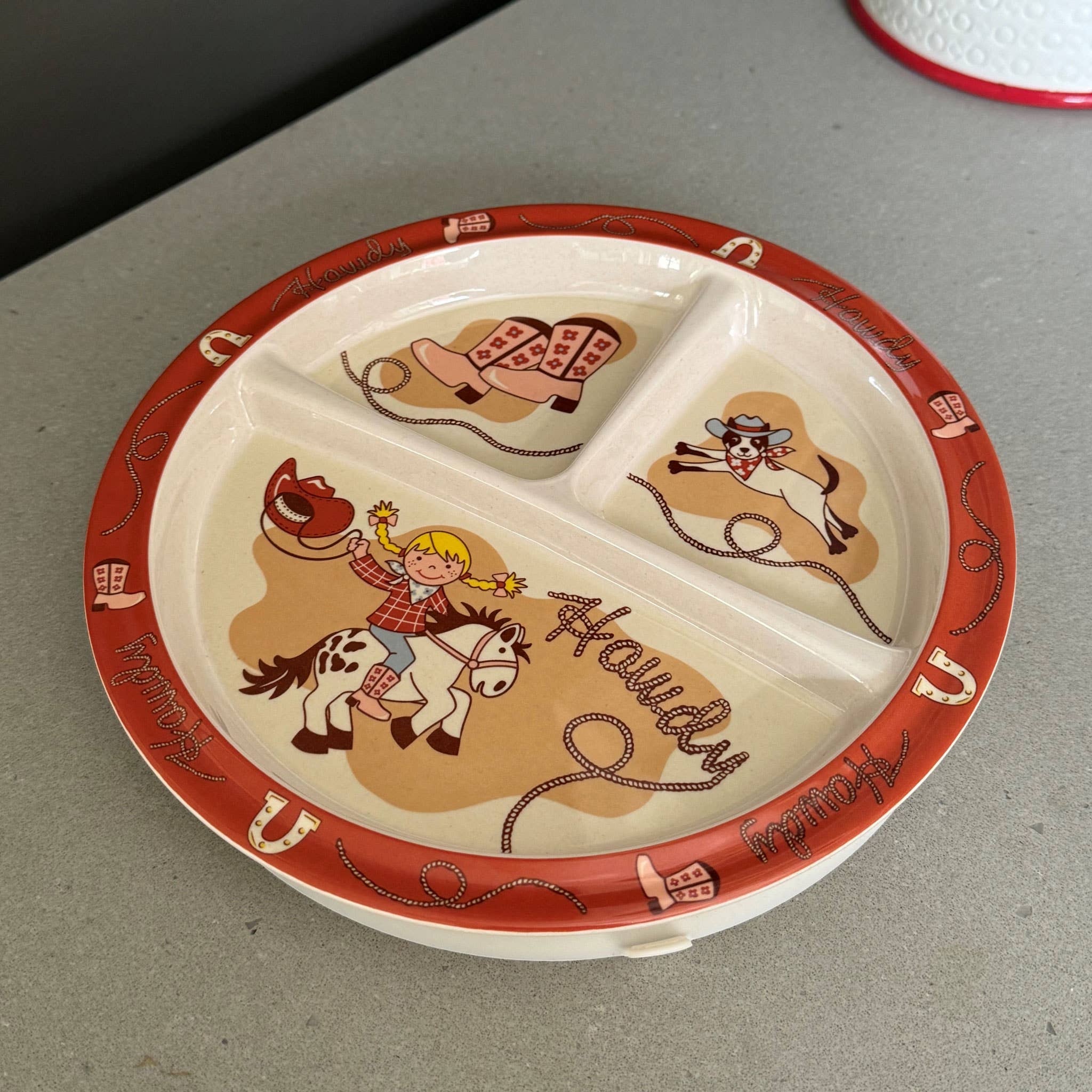 Howdy Cowgirl Plate
