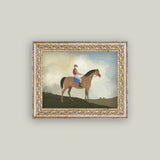 Equestrian Rider Framed Art 10" x 8"