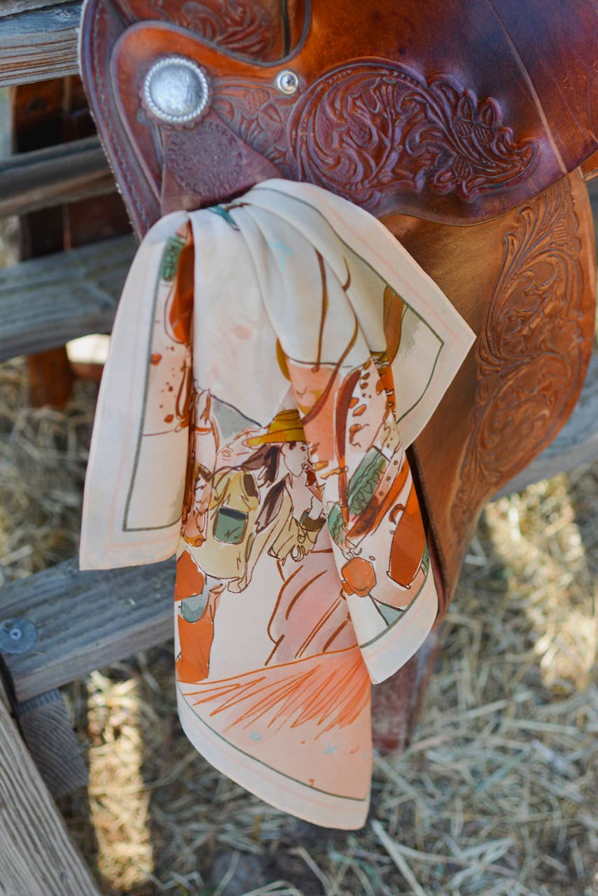 September Ride Silk Scarf