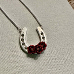 Rose Horseshoe Necklace
