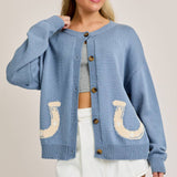 Bluebell Horseshoe Cardigan