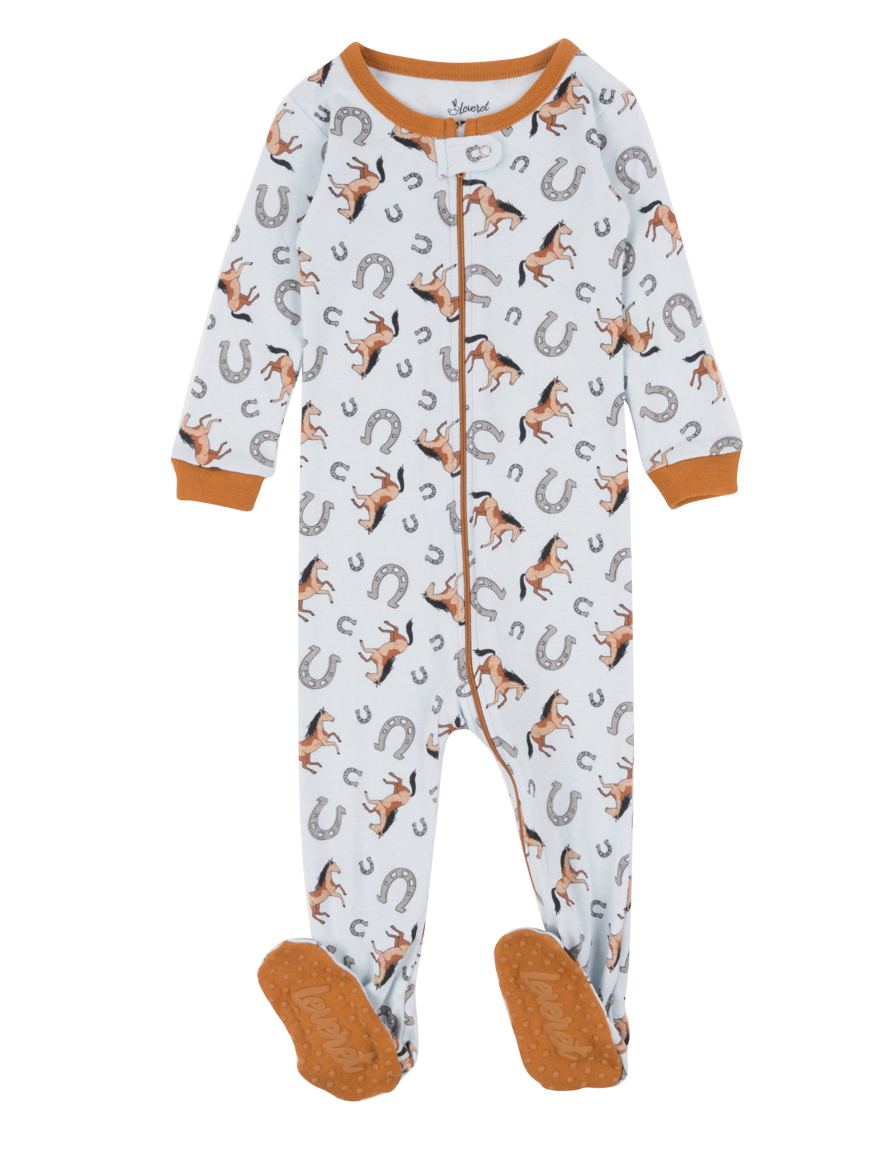 Blue Horse Footed Pajamas 18-24 month