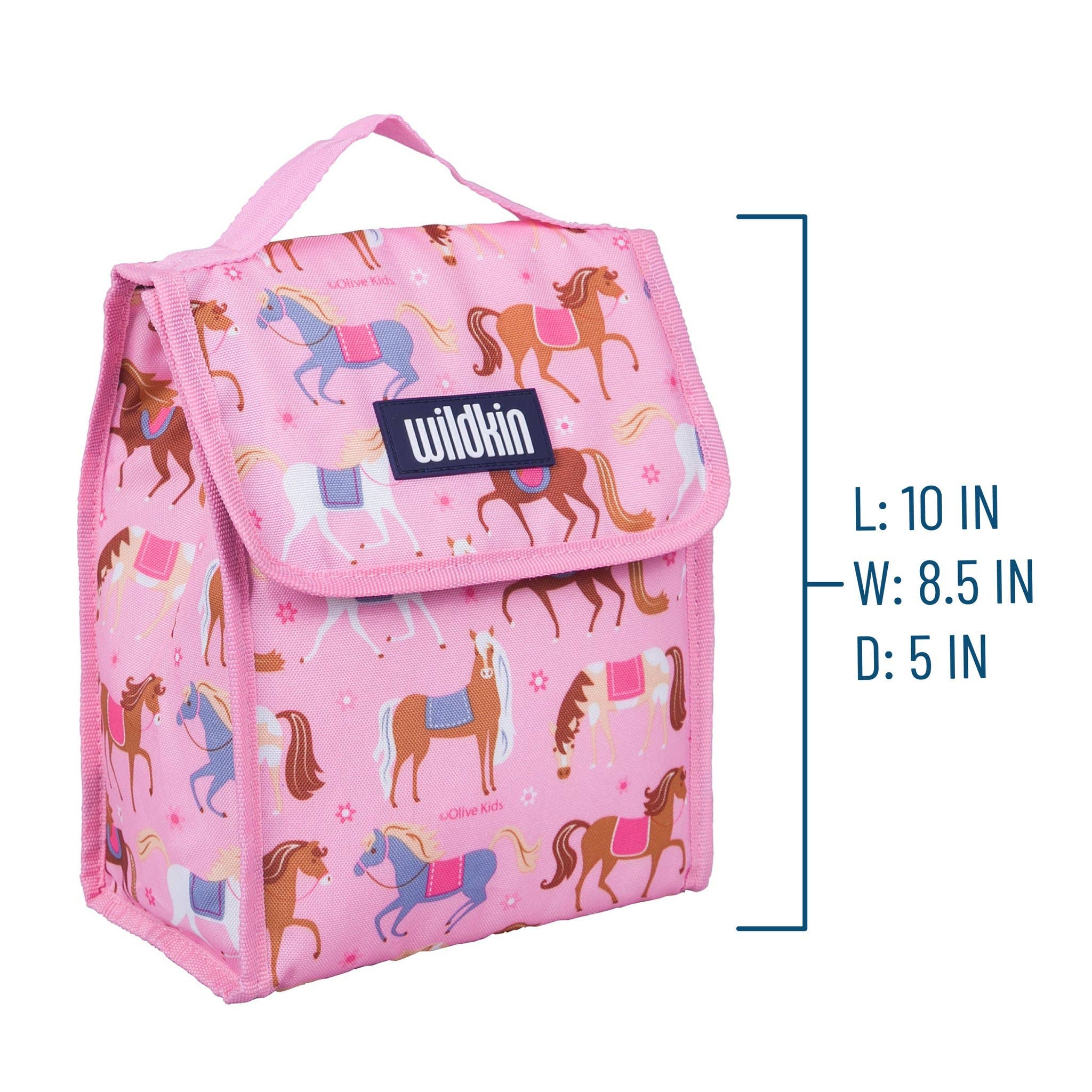 Pink Horses Lunch Bag