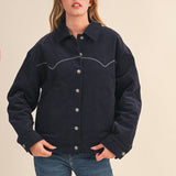 Floral Embroidery Western Jacket L