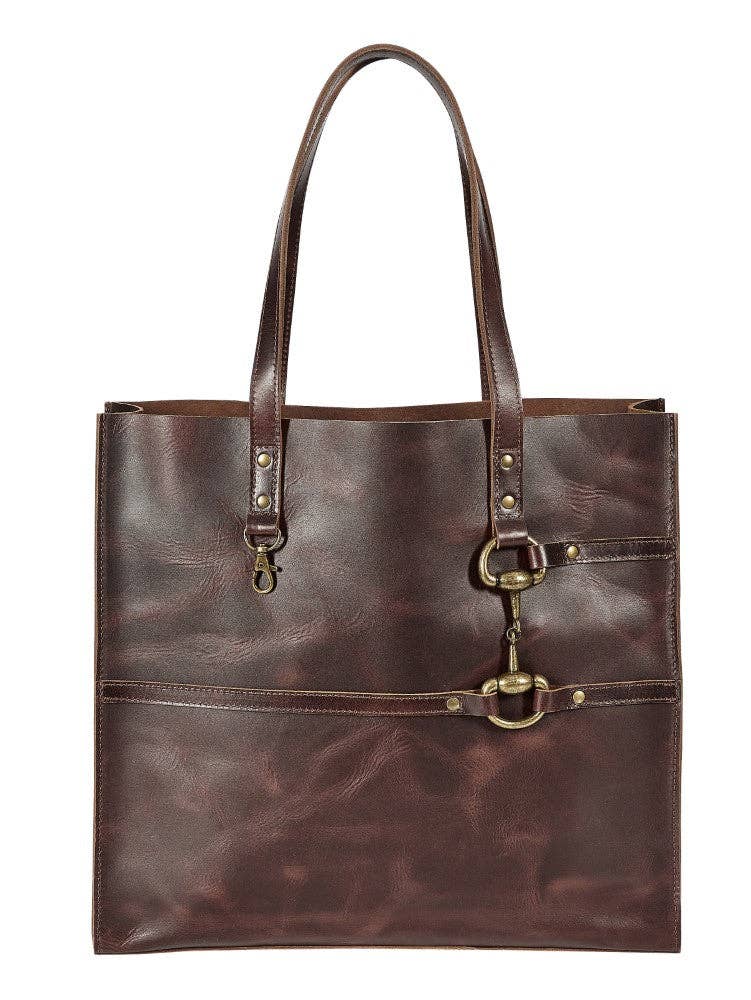 Nicole Snaffle Bit Tote Brown