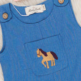 Embroidered Pasture Pony Overalls