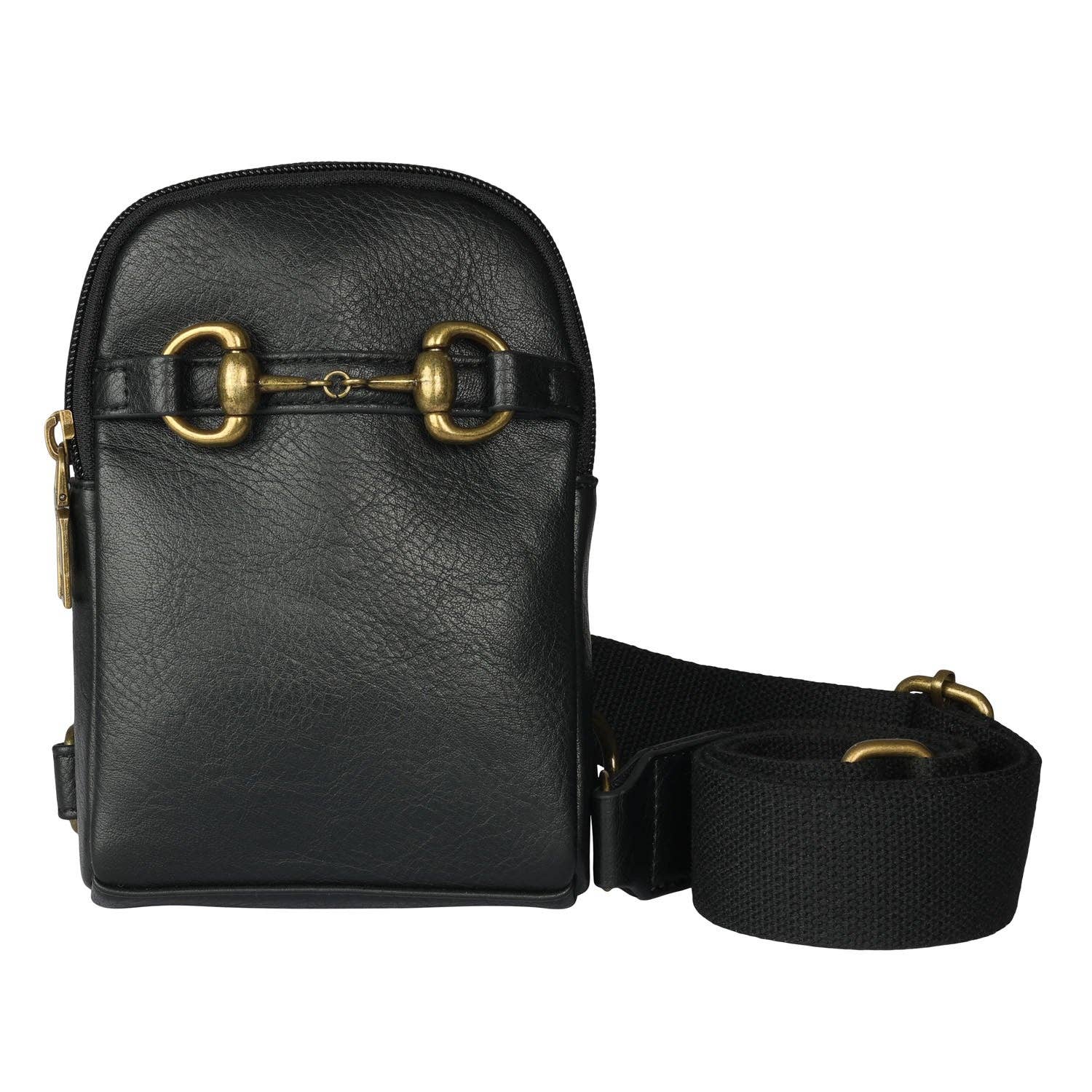 Equestrian Bit Phone Bag Black