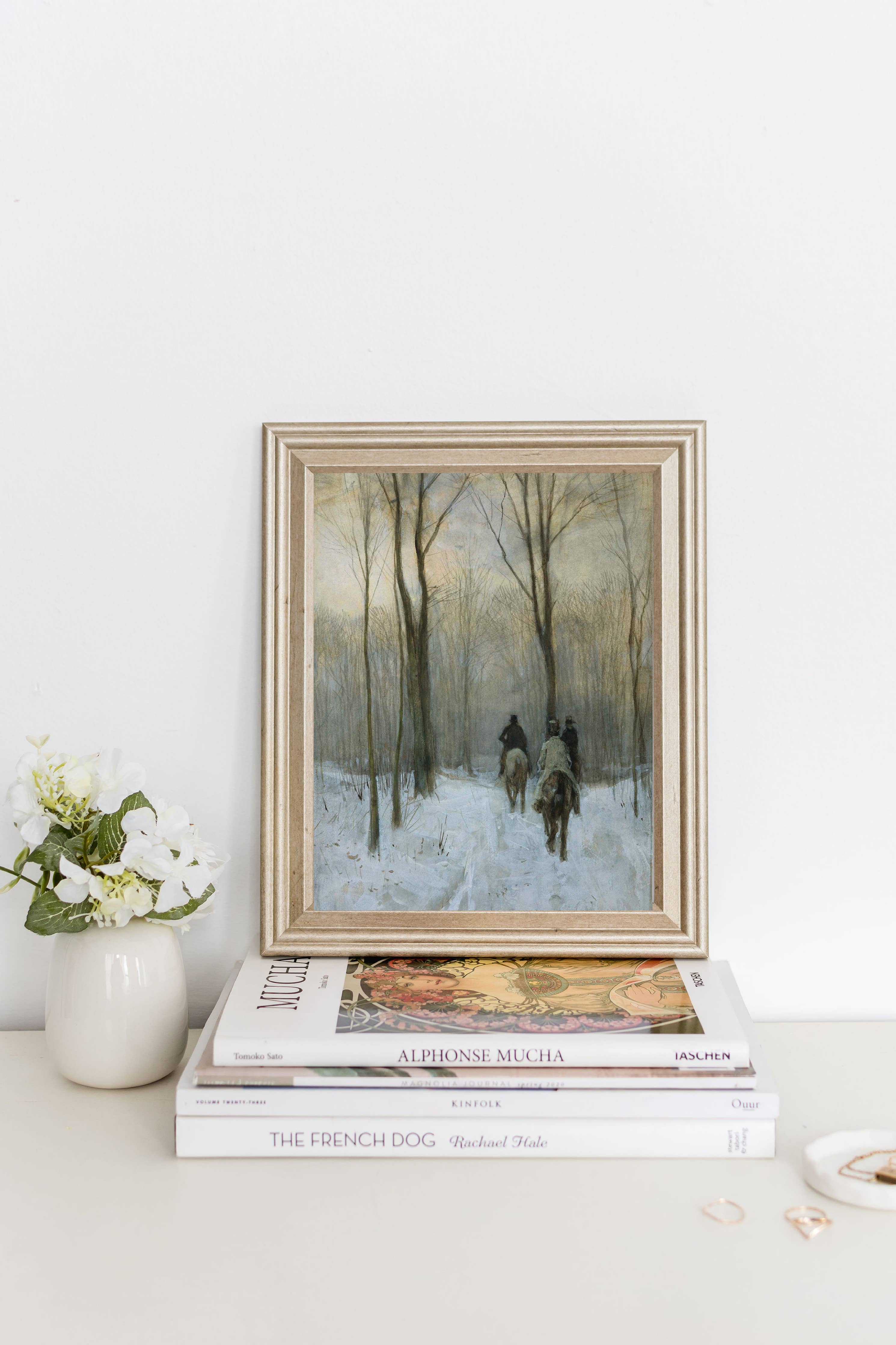 Winter Horse Trail Print