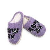 Howdy Purple Slippers