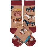 Rather Be at the Barn Socks