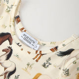 Elegant Horses Long Sleeve Dress