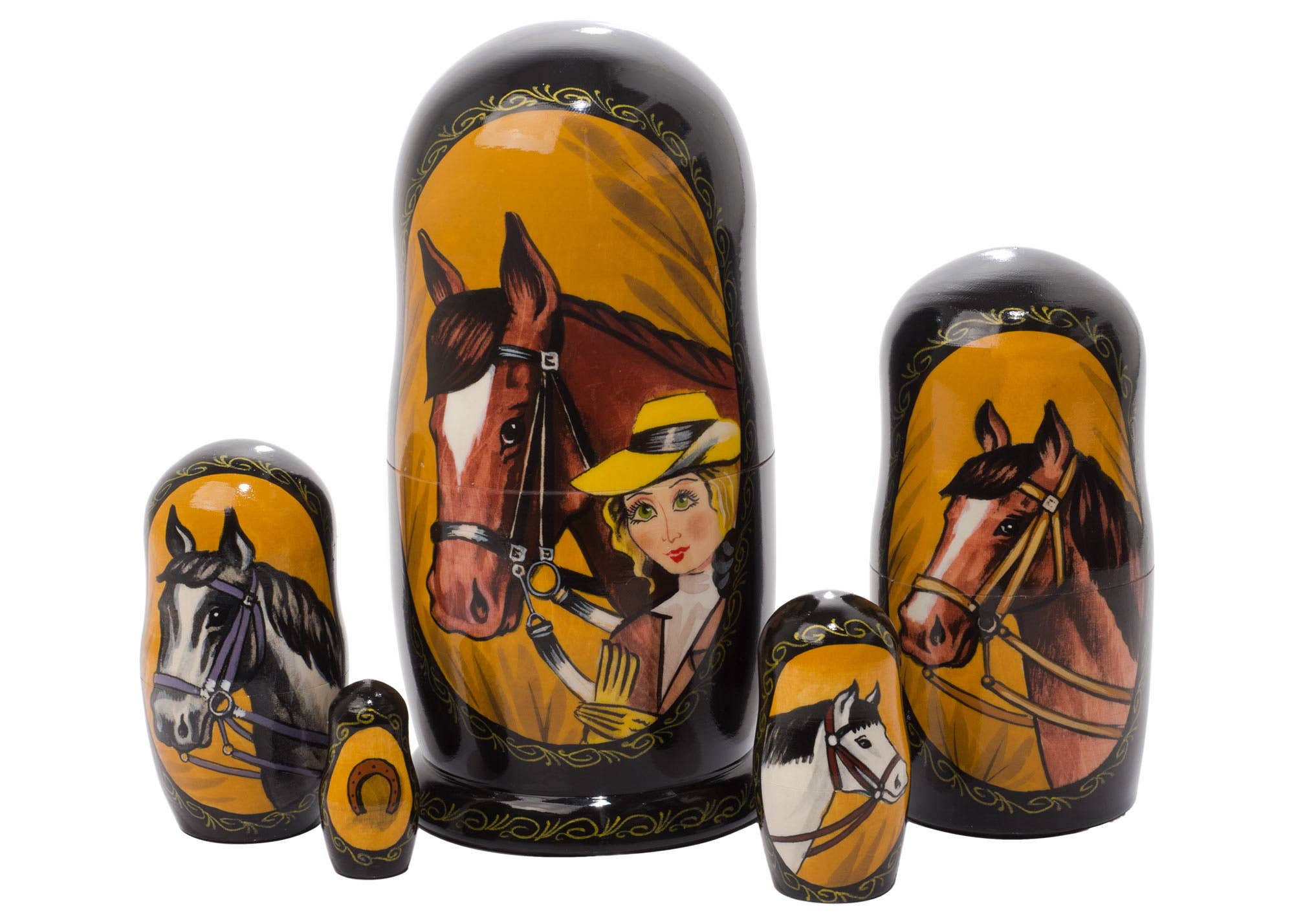 English Horse Nesting Doll