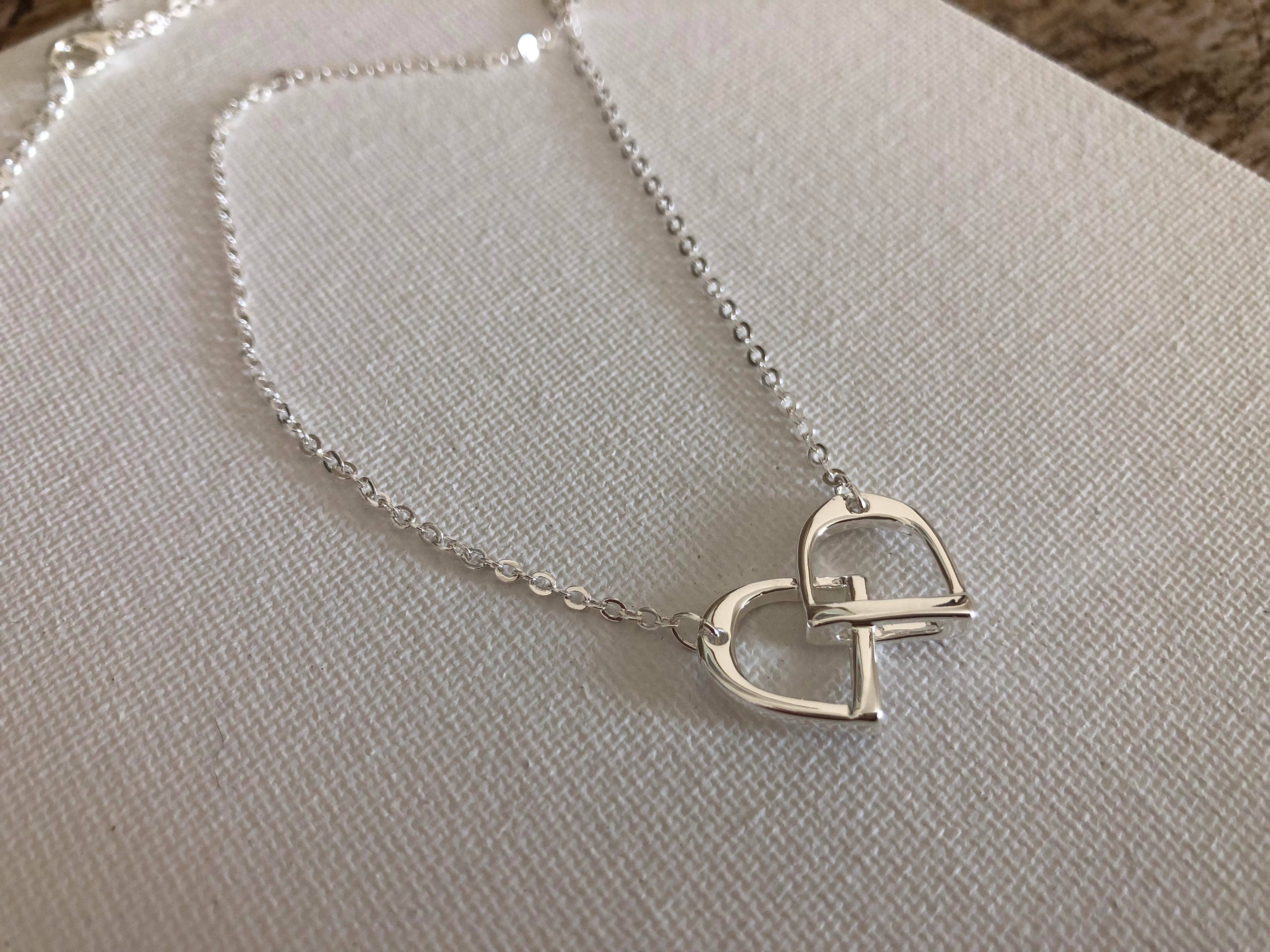 Petite English Stirrup Necklace