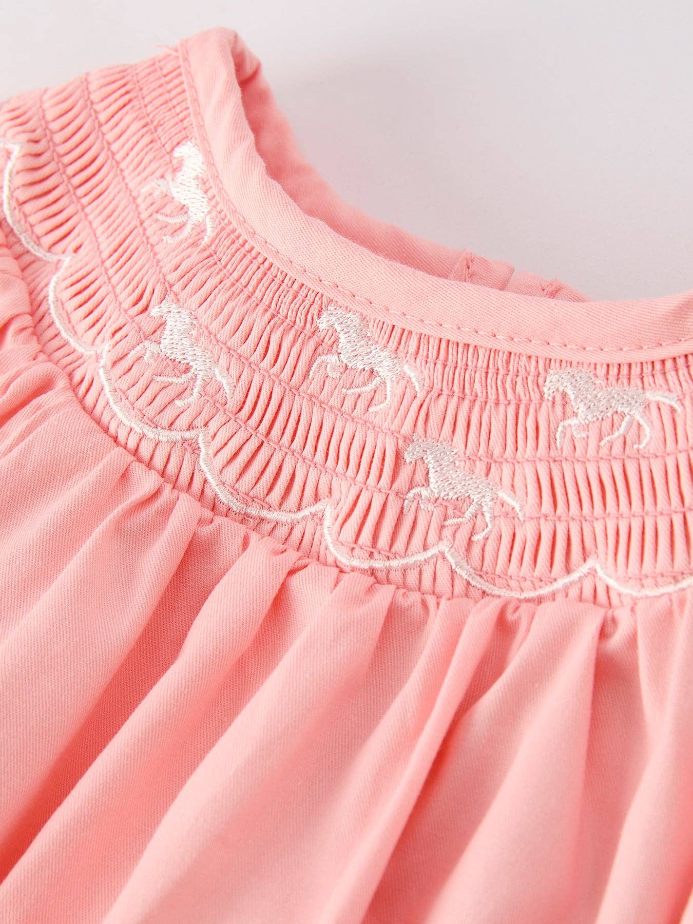 grace embroidered horse romper