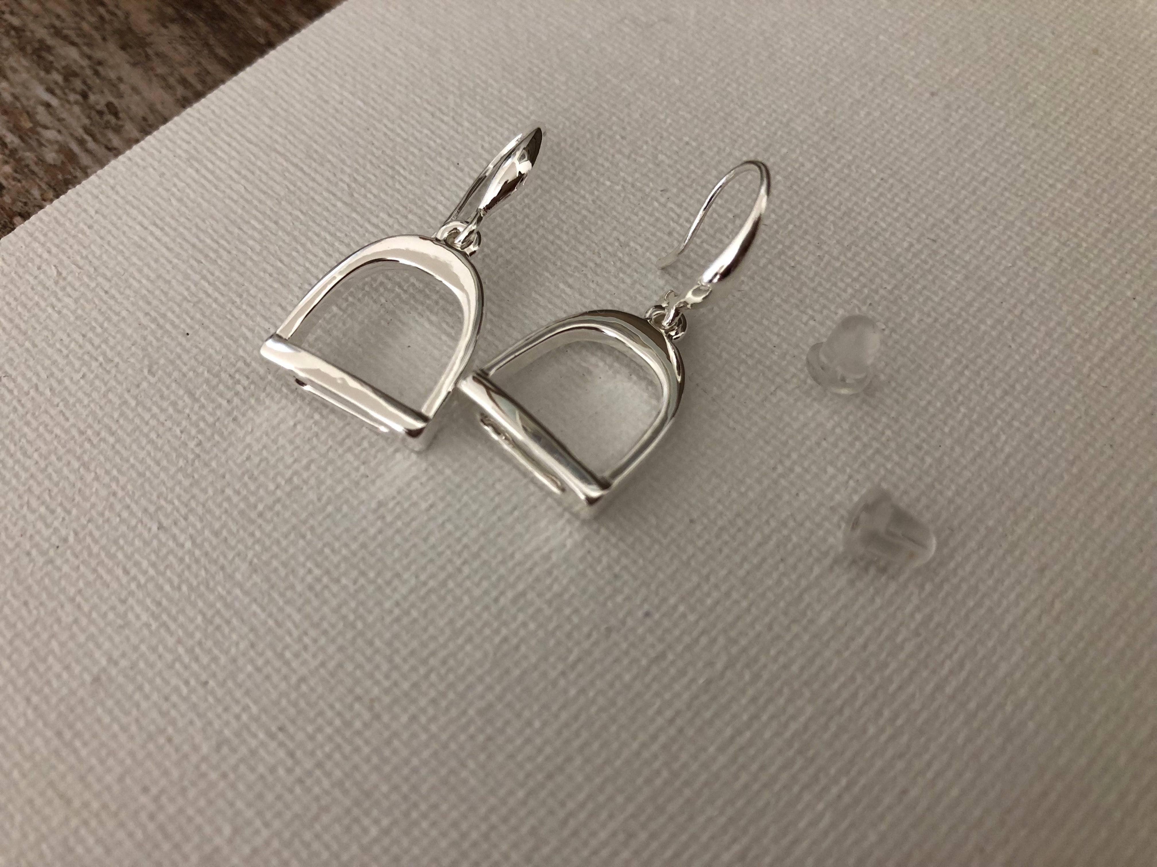 English Stirrup Dangle Earrings