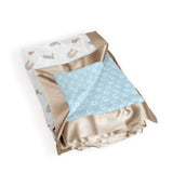 Reversible Howdy Blue Baby Blanket