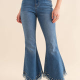 Cowgirl Rhinestone Jeans Large