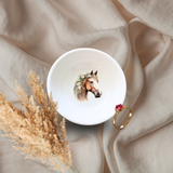 Floral Horse Trinket Dish
