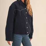 Floral Embroidery Western Jacket